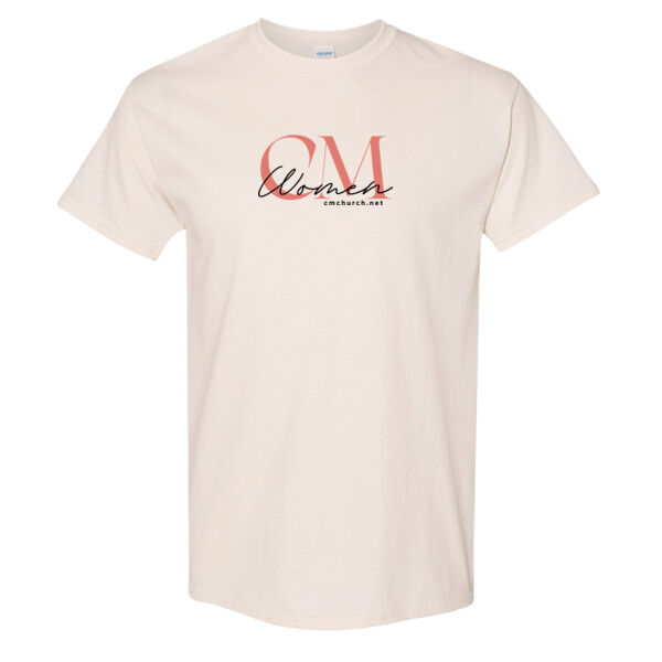 CM Women Coral Logo/ Heavy Cotton T    Thumbnail